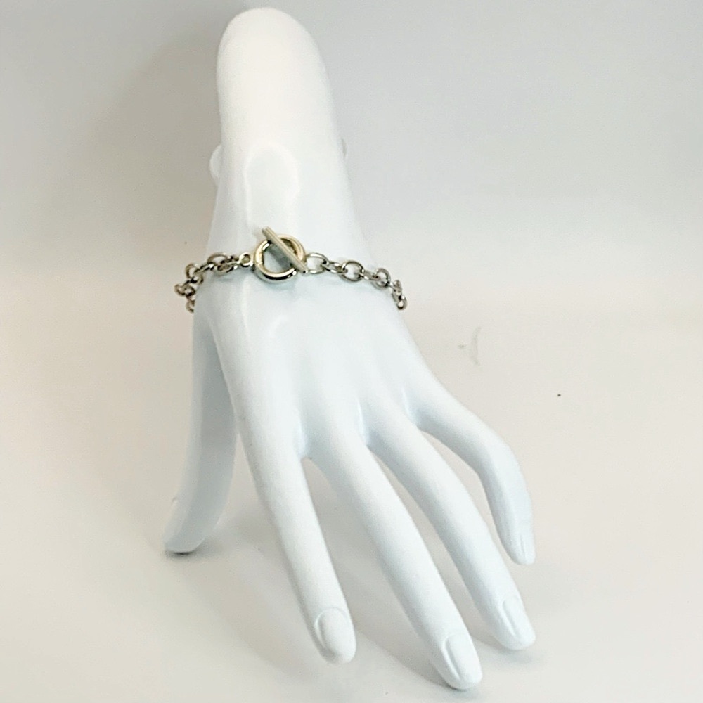 Toggle Clasp Stainless Steel Charm Bracelet Blank. NWOT - Picture 4 of 8
